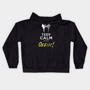 Muay Thai Teep Calm and Oeeiii! Kids Hoodie